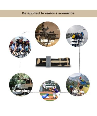 Buy Rhino Rescue Tourniquets - Tactical One-Handed First Aid Set for Emergency Bleeding | 2PC Black Life-Saving Gear for Military & Paramedics - Buy Online on SooperMarket.com