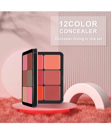 12-Color Blush Palette: Long-Wearing, Blendable, Cruelty-Free Face Makeup - Buy Online on SooperMarket.com