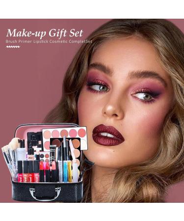 Shop Bexdug 35-Part Holiday Make-Up Gift Set | High-Pigmented Multi-Purpose Beauty Palette & Gift Bag for Women - Perfect Complete Make-Up Set - Buy Online on SooperMarket.com