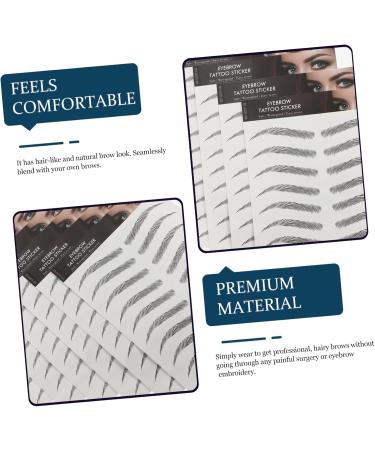 Hemoton 18 Sheets Imitation Eco Eyebrow Sticker Imitation Eyebrow Fake Eyebrow 4d Transfer Stickers - Buy Online on SooperMarket.com