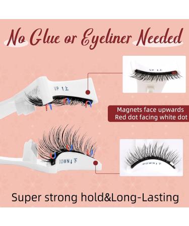 Magnetic Eyelashes with Applicator Higu clace Magnetic Lashes Natural Look 1 Pair Reusable Eyelashes Magnetic Without Eyeliner No Glue Needed Eye Lashes Magnetic Easy to Wear and Remove(Style A) STYLE-A - Buy Online on SooperMarket.com