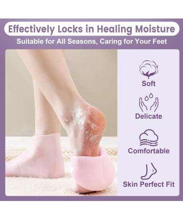 Buy 5 Pairs Silicone Socks for Cracked Feet | Moisturizing Foot Care | Fits Size S/M | Assorted Colors - Buy Online on SooperMarket.com