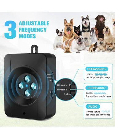 Anti-Bark Devices for Dogs | Rechargeable 4 Transmitters & 33ft Ultrasound Control | Safe for Small to Large Dogs - Buy Online on SooperMarket.com