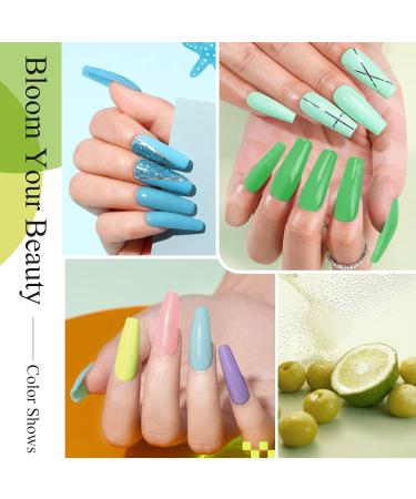 Summer Collection Fine Dipping Powder Kit - 8 Colors Set for Even & Smooth Finish | Nail Color System with Gel Polish Effect - Buy Online on SooperMarket.com