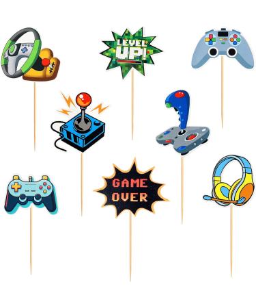 Cyodoos 48Pcs Video Game Cupcake Toppers Assembled Game On Controllers Cupcake Picks GamePad Cake Decorations for Game Theme Baby Shower Kids Boys Girls Birthday Anniversary Party Decorations Supplies - Buy Online on SooperMarket.com