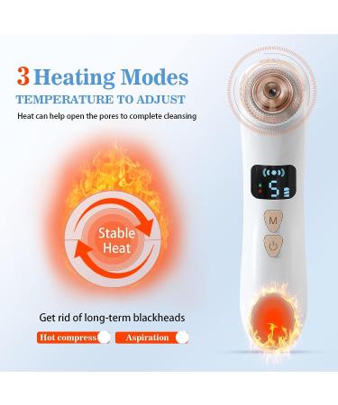 Hohotti Blackhead Remover Vacuum with Camera | USB Rechargeable Pore Vacuum for Face | 6 Suction Heads & 5 Modes | Acne Extractor Tool Kit - Buy Online on SooperMarket.com
