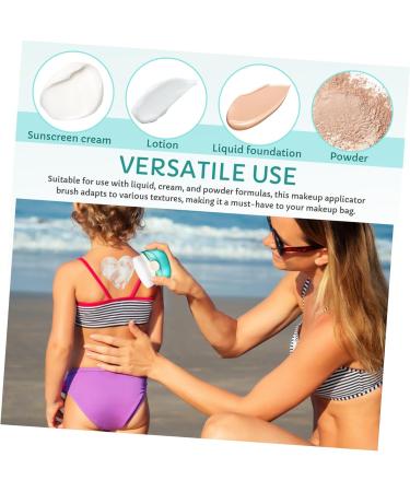 KOMBIUDA Sunscreen Brush Powder Puff Powder Foundation Brush Makeup Blending Brush Foundation Brush for Liquid Makeup Sun Block Applicator Loose Powder Brush Makeup Brush Blush Brush - Buy Online on SooperMarket.com