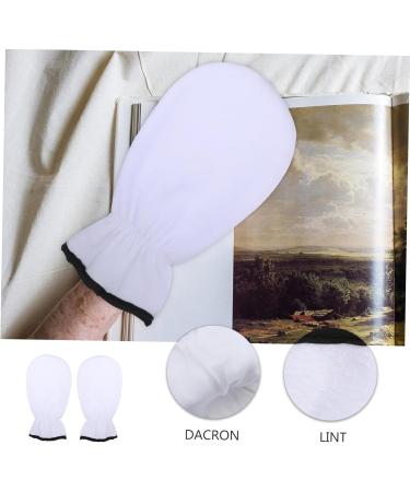 Gogogmee 1 Pair Exfoliating Hand Gloves Lotion Gloves Overnight for Women Hand Care Gloves Hands Hand Calluses Remover Gloves Hydrating Gloves Exfoliating Mitts White Flannel 29x16cm - Buy Online on SooperMarket.com