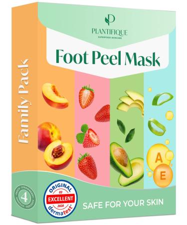 Plantifique Foot Peeling Mask - Combo 4 Pack for Soft & Smooth Feet - Buy Online on SooperMarket.com
