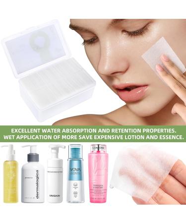100% Vegetable Fiber Cotton Pads - Hypoallergenic Lint-Free Makeup Remover Squares (1100 Count - Buy Online on SooperMarket.com