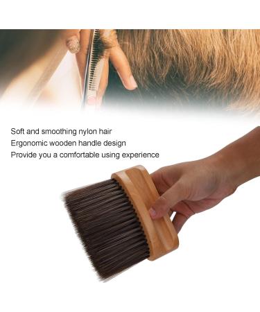 Professional Barber Neck Duster Brush Soft Nylon Hair Wodden Handle Hair Sweeping Brush Comfortable Grip Barber Accessories Suitable for Barbers Hair Stylist - Buy Online on SooperMarket.com