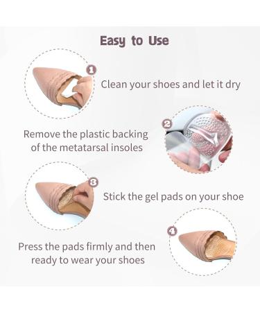 Metatarsal Pads Women Ball of Foot Cushions 3 Pairs Gel Pads Shoe Inserts for Pain Relief and Comfort - Buy Online on SooperMarket.com