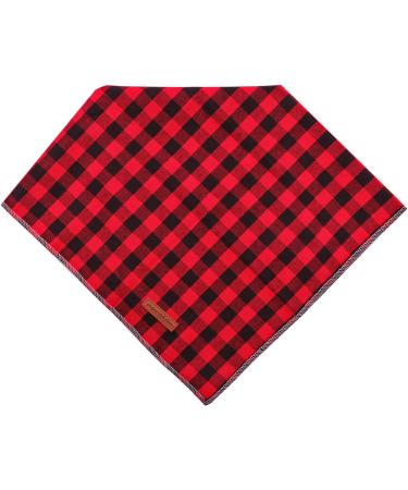 Buy Unique Style Paws Dog Collar - Washable Cotton Neck Triangle for Small & Large Dogs and Cats (1-Pack) - Black/Red - Buy Online on SooperMarket.com
