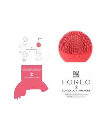 Foreo Luna Play Plus 2 | Ultrahygienic Facial Cleaning Brush for All Skin Types | Travel-Friendly Face Massage Device | Deep Clean in 1 Minute | Peach of Cake - Buy Online on SooperMarket.com