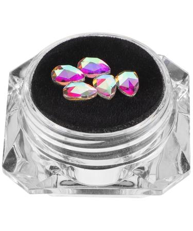 Healvian Tooth Gem Kit AB Colored Tooth Jewelry DIY Fashionable Tooth Ornaments Artificial Crystal Tooth Decor for Teeth Ornament 0.6x0.4cm