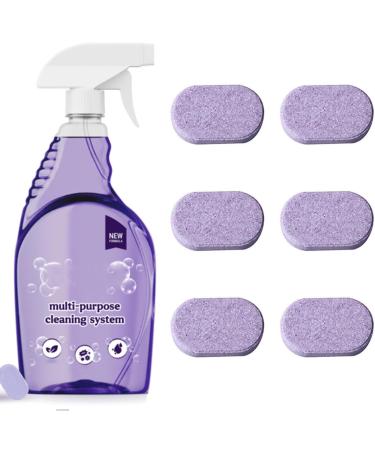 Cleanlix Cleaner for Instant Stain Removal Cleanlix Cleaning Spray Cleanlix Cleaning with Concentrated Cleaning Tablets Multi Purpose Cleaning Spray (B 6 Concentrated Tablets) B 6 Concentrated Tablets