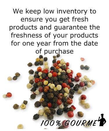 Red Baron Organic Gourmet Peppercorn Blend - 100% Natural, Paleo, Keto, Vegan Friendly, Non-GMO, No Artificial Color - 10 oz Rainbow Blend with Black, Pink, and Red Peppercorns - Buy Online on SooperMarket.com