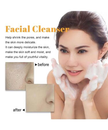 Yaper Turmeric Facial Cleanser - Deep Cleansing Exfoliating Face Wash with Brush for Radiant Glow (1Pcs) - International Shipping Available - Buy Online on SooperMarket.com