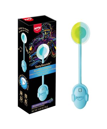 AMOS Tasty sounds Audio Lollipop Sugar Free - Blueberry - Pack of 1