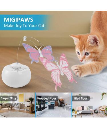 Migipaws Tunnel Cat Toy Set with Automatic Butterfly Play | Interactive Indoor Kitten Entertainment | Rechargeable & Innovative Design - Buy Online on SooperMarket.com