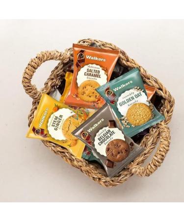 Walkers Assorted Twin Packs Golden Oat Belgian Chocolate Salted Caramel & Stem Ginger Biscuits Indulge in Biscuits Mini Packs 100 x 25g - Buy Online on SooperMarket.com