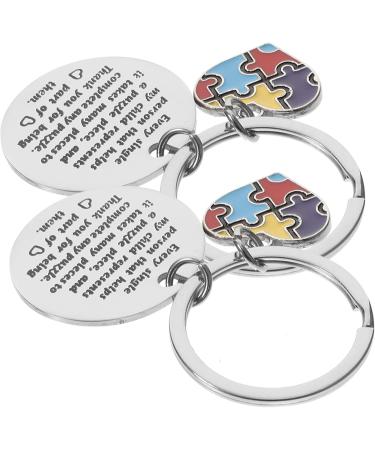 Toyvian 6 STK Key Pendants Keychain - Rustproof Steel Puzzle Jewelry Charm for Friendship & Awareness - Buy Online on SooperMarket.com