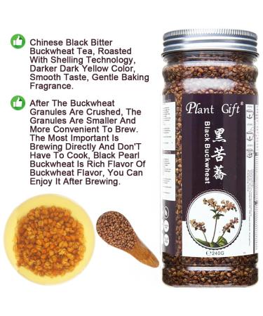 Buy Black Buckwheat Tea - Caffeine-Free Herbal Loose Leaf 240g | Tarty Chinese Tea - International Shipping - Buy Online on SooperMarket.com