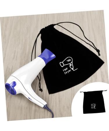 Baluue 1pc Hair Dryer Storage Bag Black Jewelry Hair Dryer Travel Bag Hairdryer Bag for Travel Sack Flannel - Buy Online on SooperMarket.com