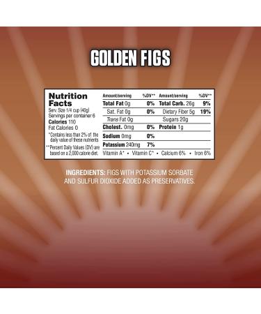 Dried Golden Figs - California Figs No Sugar Added, Gluten-Free Snacks, Unsweetened & Whole Dried Fruit - High Fiber, Non-GMO, Kosher - 9 Oz (4 Pack) | Nutra Fig - Buy Online on SooperMarket.com