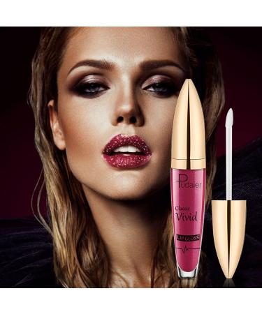 Glitter Lip Gloss #05 - Moisturizing Waterproof Liquid Lipstick | Non-Stick Cup & Long-Lasting Shine - Buy Online on SooperMarket.com