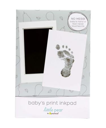 Little Pear Clean-Touch Babyprint Ink Pad No Touch Ink Pad for Baby Black Ink Clean-Touch Ink Pad