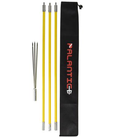 Scuba Choice 7' Travel Spearfishing 3-Piece Pole Spear 3 Prong Barb Paralyzer Tip Adjustable to 5' with Bag