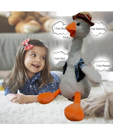 Dancing Duck Toy - Interactive Talking Singing Plush, USB Rechargeable - White Snowy Quacker for Endless Christmas Fun! - Buy Online on SooperMarket.com
