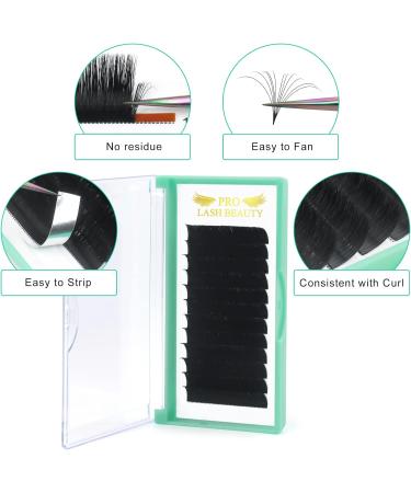 Easy Fan C-0.10 10mm Eyelash Extensions | C D Curl Russian Lashes | Self Fanning & Blooming | Automatic Easy Fan Lashes - Buy Online on SooperMarket.com