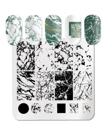 Nail Stamping Plate Leaf Nail Art Stamping Plate Set Lines Theme Template Nail Art Stencil Manicure Printing Tool