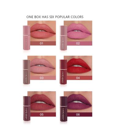 CCbeauty Matte Lipstick Set - 6 Colors Waterproof Long Lasting Nude Lip Stick Gift for Her - Mothers Day Gift Set - Buy Online on SooperMarket.com