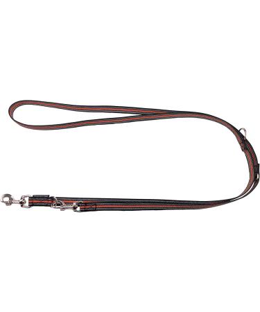 Dog Linen Adjustable Leash - Double Linen for Medium & Large Dogs 2m Black & Orange | International Shipping - Buy Online on SooperMarket.com
