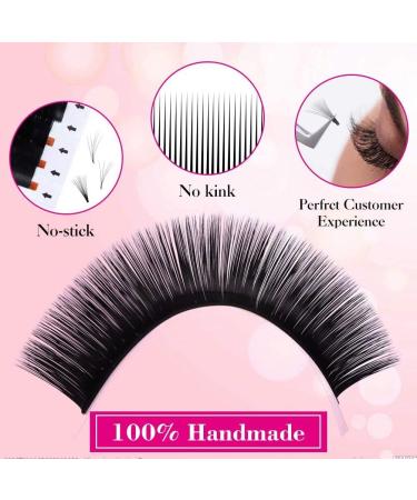 Easy Fan D Curl 0.07 8mm Single Lashes - Russian Volume Eyelash Extensions - Buy Online on SooperMarket.com