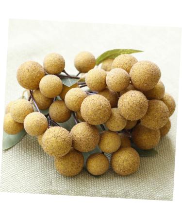 Ciieeo Doll House Diy Toy Fake Longyan Model Kitchen Fruit Longan Model Fruit Photography Props Fake Longan Decor Simulation Fruit Simulation Fake Fruit Faux Fruit Plastic Peach Miniature Khaki 18x18cm - Buy Online on SooperMarket.com