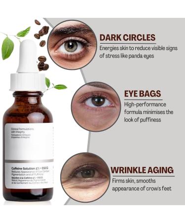 Caffeine Solution 5% + EGCG Eye Serum 30ml - Reduce Circles, Puffy Eyes, Wrinkles - Anti-Aging Eye Cream - Buy Online on SooperMarket.com