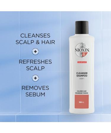 Nioxin System 4 Shampoo & Conditioner Prepack for Color Treated Hair - 33.8 fl oz with Progressed Thinning Pumps - Buy Online on SooperMarket.com