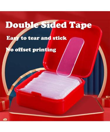 Reusable Multifunctional Double Sided Adhesive Tape  60/180/300 Pcs Double Sided Mounting Strong Sticky Wall Strips Transparent Tape Without Cropping  No Residue (60 Pcs) - Buy Online on SooperMarket.com