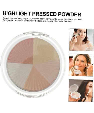 WOONEKY 1 Box Highlight Powder Pressed Powder Highlighter Shimmering Skin Highlighter Plastic Shell - Buy Online on SooperMarket.com
