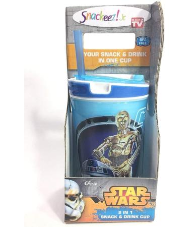 Snackeez Jr 2-in-1 Snack & Drink Cup Star Wars 7 Movie Edition 2PK | Assorted Colors - Buy Online on SooperMarket.com