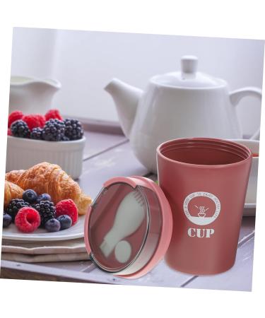Alipis 3pcs Soup Cup with Spoon Lunch Flask Travel Soup Container Breakfast Spoon Soup Cup Portable Student 1 - Buy Online on SooperMarket.com