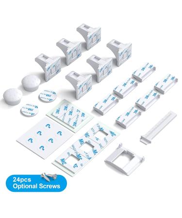 Improved Magnetic Cabinet Locks - Child Safety Locks (6 Locks & 2 Keys) | No Drilling Required | Secure Your Home - Buy Online on SooperMarket.com