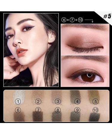 10 Colors Glitter Eyeshadow Pallet Shimmer Colorful Eyeshadow Palette Makeup Diamond Bright Makeup Shimmery Highly Pigmented Waterproof Long-lasting Sweatproof Practice Make Up - Buy Online on SooperMarket.com