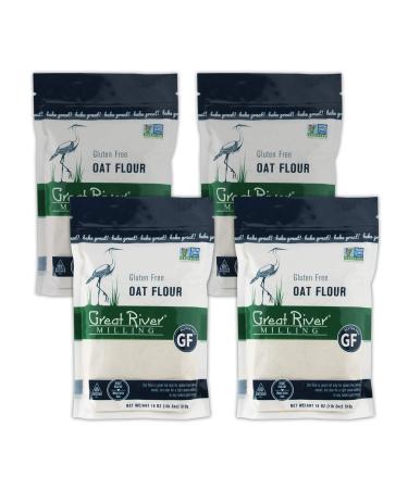 Great River Milling Gluten Free, Oat Flour, 18 Oz (Pack Of 4)