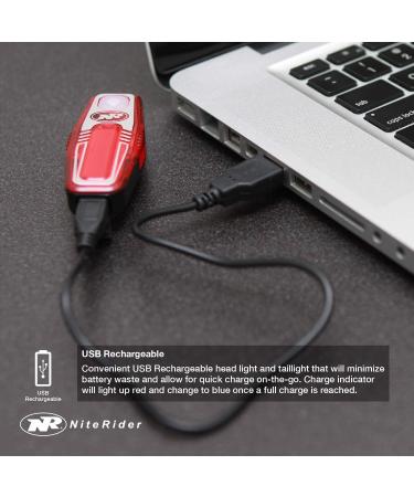 NiteRider Lumina Micro 900 Front & Sabre 110 Rear Bike Light Combo Pack - USB Rechargeable LED Bicycle Lights for Safety in Mountain, Road, City Commuting Cycling | Water Resistant - Buy Online on SooperMarket.com