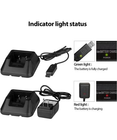 Tenway UV-5R BF-F8H Charger USB Cable Charger for Two Way Radio - DM-5R Compatible - Buy Online on SooperMarket.com